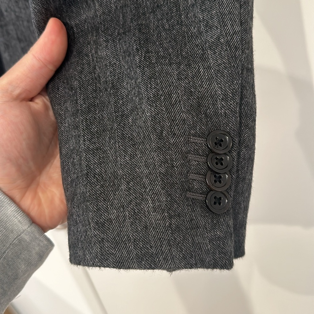 NWT 100% Cashmere MCM Two-Tone Sportcoat (Grey) - Picture 3 of 9
